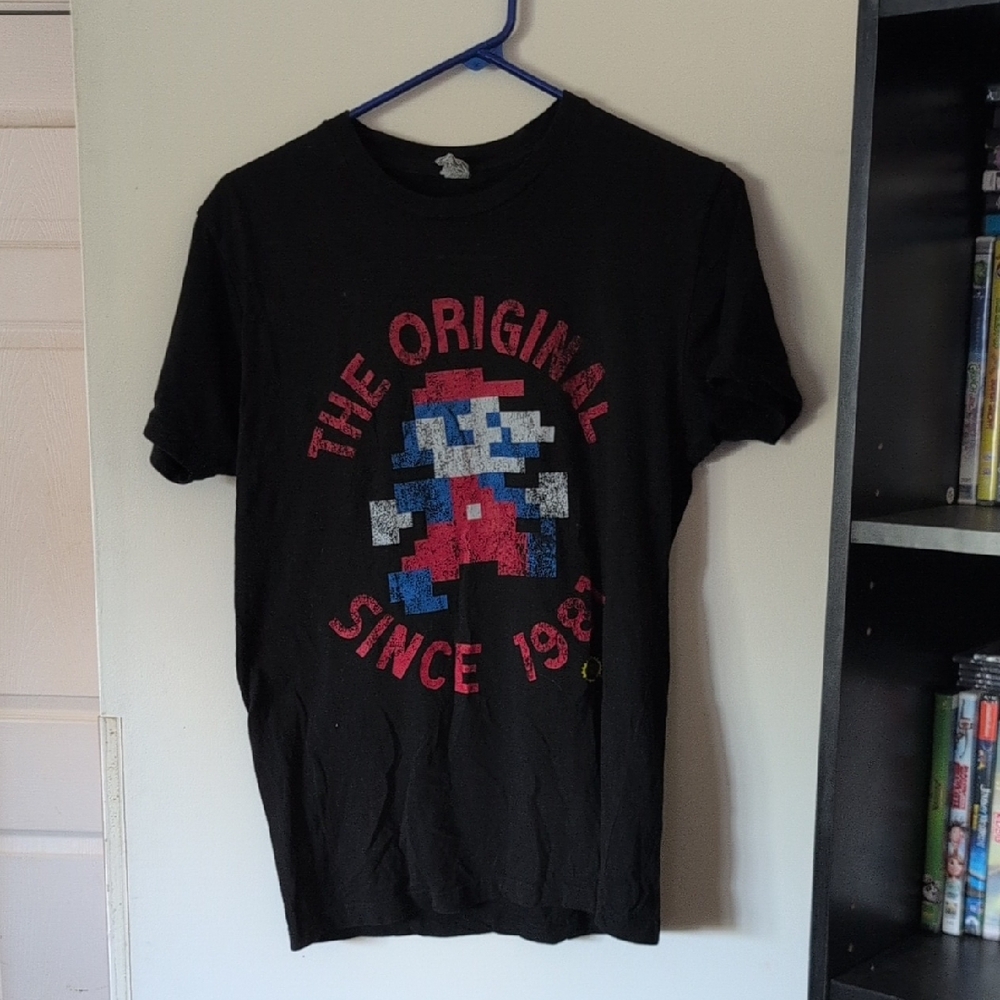 Black Graphic T-Shirt with Retro Design